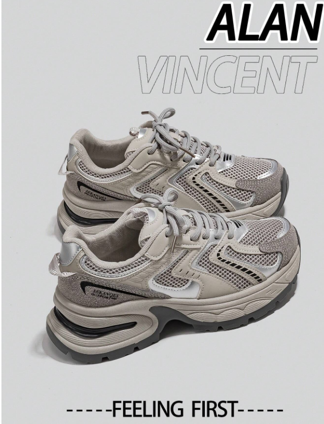 Clunky Sneaker Series]Black Shoes For Women 2025